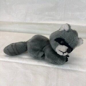 Fun Farm Vintage Gray Raccoon Bean Plush Stuffed Animal 1978 Korea